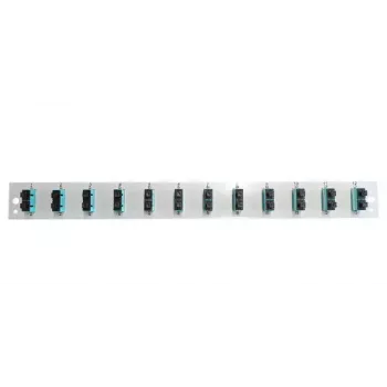 Acessório para patch panel EFB Elektronik SB-FP-12SC-D-V-OM3 — montagem em rack 1U, 12 SC, cinzento, 432×13×43,5 mm