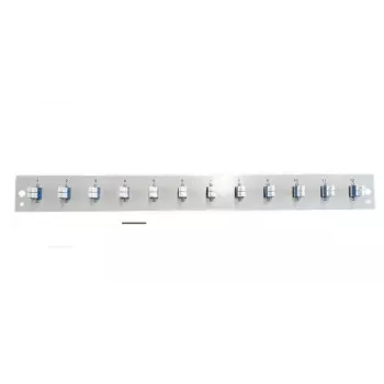 EFB Elektronik SB-FP-12SC-S-OM4 painel frontal com 12 acopladores LC duplex OM4, cinzento, 1U