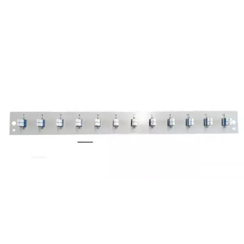 EFB Elektronik SB-FP-12SC-S-OM4 Painel frontal com 12 acopladores LC duplex OM4, cinzento, 1U