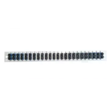 Acessório para patch panel EFB Elektronik SB-FP-24SC-D-V-OM4 — 1HE montagem em rack, 432×13×43,5 mm, cinzento