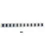 Acessório para patch panel EFB Elektronik SB-FP-S-12SC-D-V-OS2 — montagem em rack 1U, 12 conectores de fibra ótica SC, 432×13×43,5 mm
