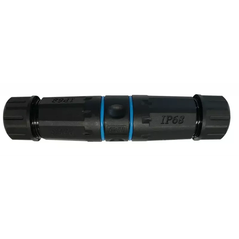Adaptador RJ45 Cat.6 IP68 EFB Elektronik modelo IP68DFKRJ45WP – conector Ethernet à prova de água