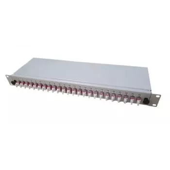 EFB Elektronik B65901.12OM4 Caixa breakout, 12x acopladores LC duplex OM4, parcialmente equipada, cinzento