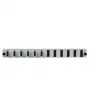 Acessório para patch panel EFB Elektronik SB-FP-6SC-D-V-OM4 — montagem em rack 1U, 432×13×43,5 mm, cinzento