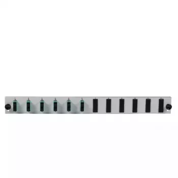 Acessório para patch panel EFB Elektronik SB-FP-6SC-D-V-OS2 — 1HE rack, 432×13×43,5 mm, cinzento