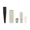 Conector de fibra ótica SC macho EFB Elektronik 53206.21 – conector SC simplex, bege/preto