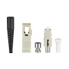 Conector de fibra ótica SC macho EFB Elektronik 53206.21 – conector SC simplex, bege/preto