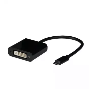 Adaptador de cabo de vídeo EFB Elektronik EBUSBC-DVI 0,15 m USB Type-C preto
