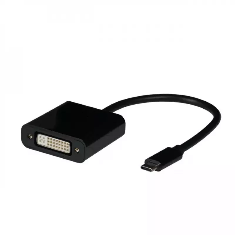 Adaptador de cabo de vídeo EFB Elektronik EBUSBC-DVI 0,15 m USB Type-C preto