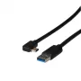 Cabo USB-A para USB-C EFB Elektronik EBUSBC-USBC5GAK.1 — 1 m, USB 3.2 Gen 1 (5 Gbit/s), preto