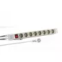 Distribuidor de energia EFB Elektronik EK631DE.2GR — cabo de 2 m, 8 tomadas CEE AC, interior, cinzento