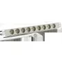 EFB Elektronik EK631DE.1GR Régua de tomadas de 19 polegadas 1U, 9x CEE 7/3, perfil de alumínio, cinzento