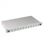 EFB Elektronik B71901L12OM3 Caixa de emenda de fibra, LC 50/125 µm OM3, 12 pigtails/6 acopladores, 19 polegadas, extraível
