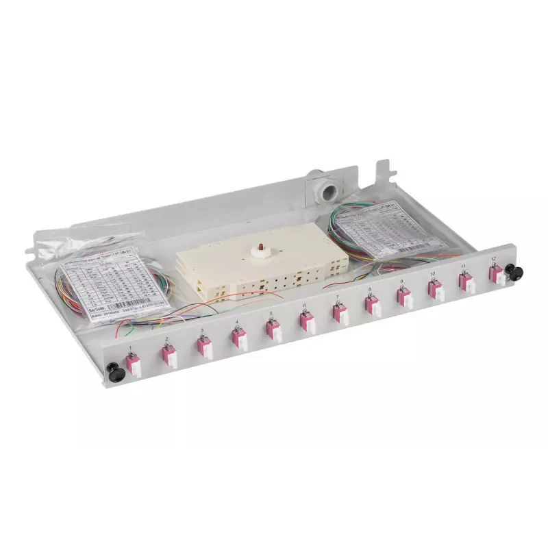 Patch panel EFB Elektronik B71901L48OM4 1U LC OM4 cinzento