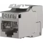 EFB Elektronik RJ45 Keystone Slimline/Shortbody Cat.6A, blindado, 29,2 mm, montagem sem ferramentas