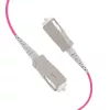 Cabo de fibra ótica EFB Elektronik O8301S10OM4 4x SC OM4 10 m bege preto magenta