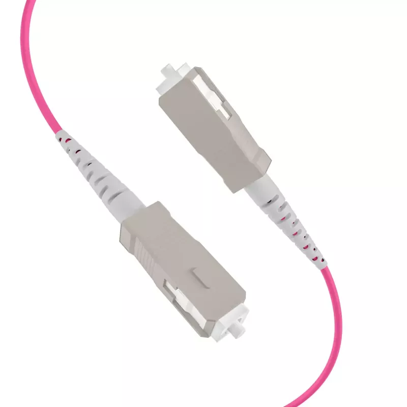 Cabo de fibra ótica EFB Elektronik O8301S10OM4 4x SC OM4 10 m bege preto magenta