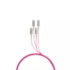 Cabo de fibra ótica EFB Elektronik O8301S10OM4 4x SC OM4 10 m bege preto magenta