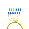 Cabo de fibra ótica EFB Elektronik O8342S10OS2 12x LC OS2 10 m preto azul amarelo