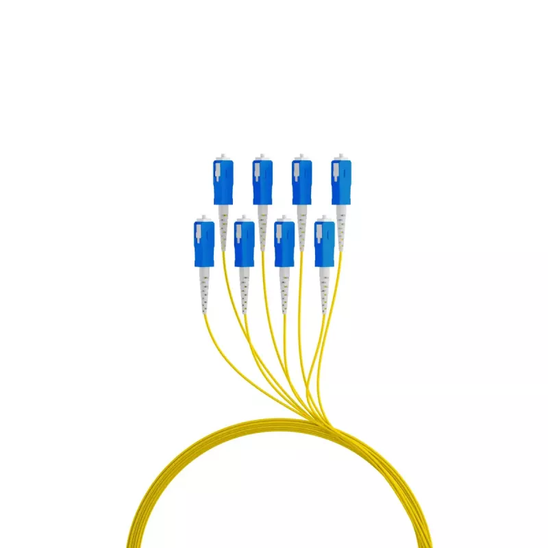 Cabo de fibra ótica EFB Elektronik O8321S10OS2 8x SC OS2 10 m preto azul amarelo