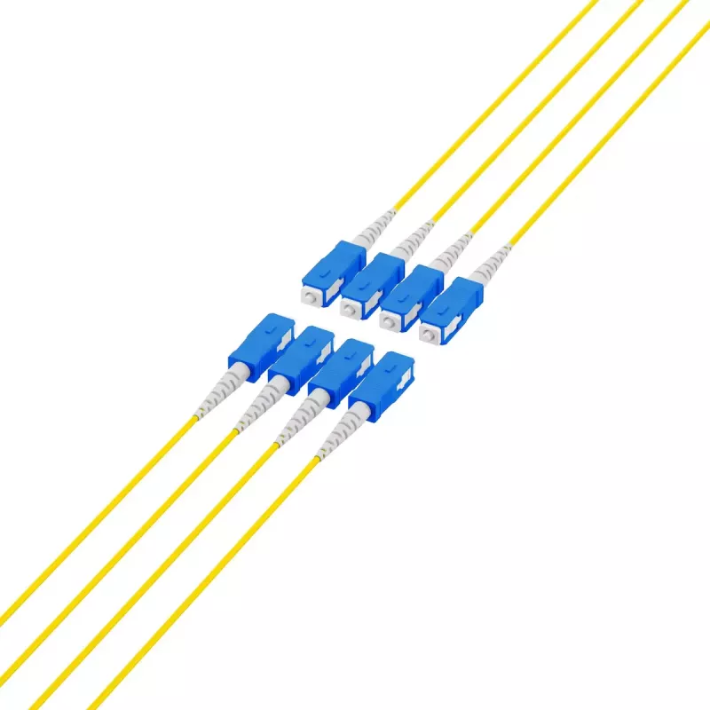 Cabo de fibra ótica EFB Elektronik O8321S10OS2 8x SC OS2 10 m preto azul amarelo