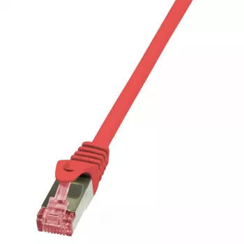 Cabo de rede LogiLink 0,25 m vermelho RJ-45 Cat6 S/FTP