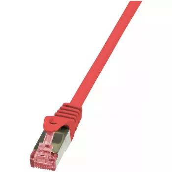 Cabo de rede LogiLink Cat.6 S/FTP RJ-45 0.5m vermelho