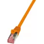 Cabo de rede LogiLink Cat.6 S/FTP RJ-45 1m laranja