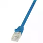 Cabo de rede LogiLink 0,5m RJ45 Cat6 azul