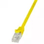 Cabo de rede LogiLink 0,5m RJ-45 Cat6 U/UTP amarelo