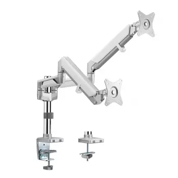 Suporte para monitor LogiLink BP0089 32 polegadas secretária prateado