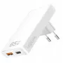 Adaptador USB para tomada de parede LOGILINK PA0368 — 1×USB-A, 1×USB-C, 65W, branco