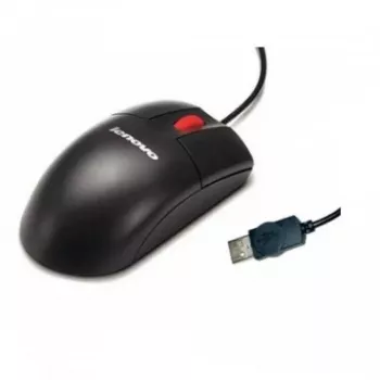 Rato ótico IBM de 3 botões USB preto