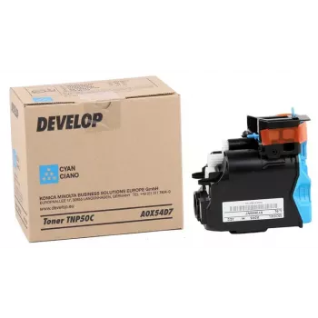Cartucho de toner Develop TNP-50 para ineo+ 3100P, ciano (A0X54D7)