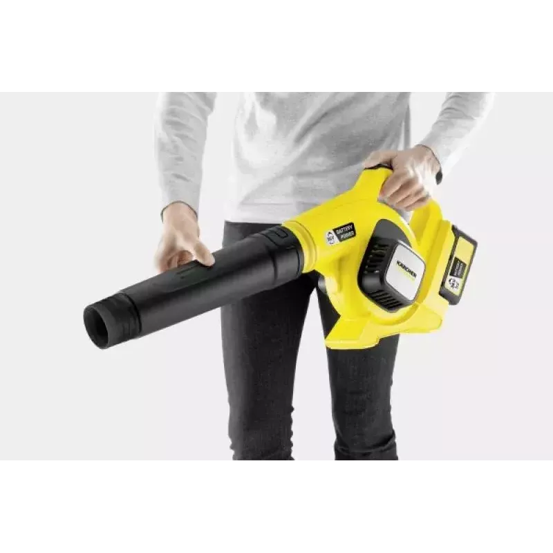 Soprador de mão Kärcher LBL 4 bateria Set 250 km/h 36 V iões de lítio preto amarelo