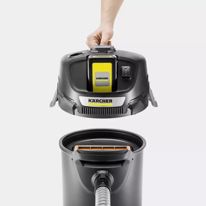 Karcher AD 2 Battery Set Aspirador de cinzas sem fios, incl. bateria e carregador