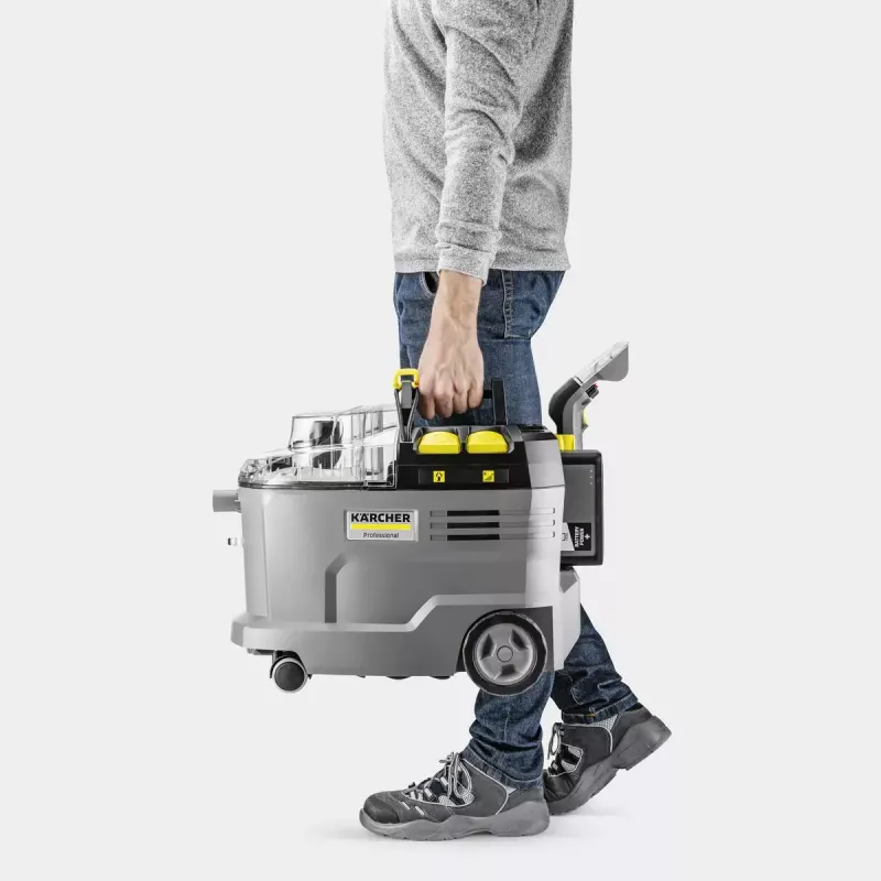 Máquina de limpeza de alcatifas a passo Kärcher 1.101-702.0 preto profundo cinzento amarelo