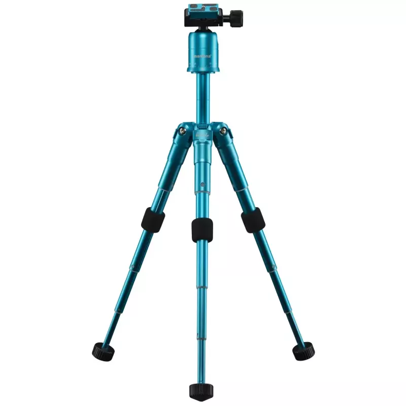 Tripé Mantona 21184 para câmaras digitais/cinema 3 pernas azul