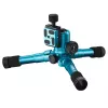 Tripé Mantona 21184 para câmaras digitais/cinema 3 pernas azul