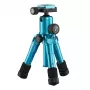 Tripé Mantona 21184 para câmaras digitais/cinema 3 pernas azul