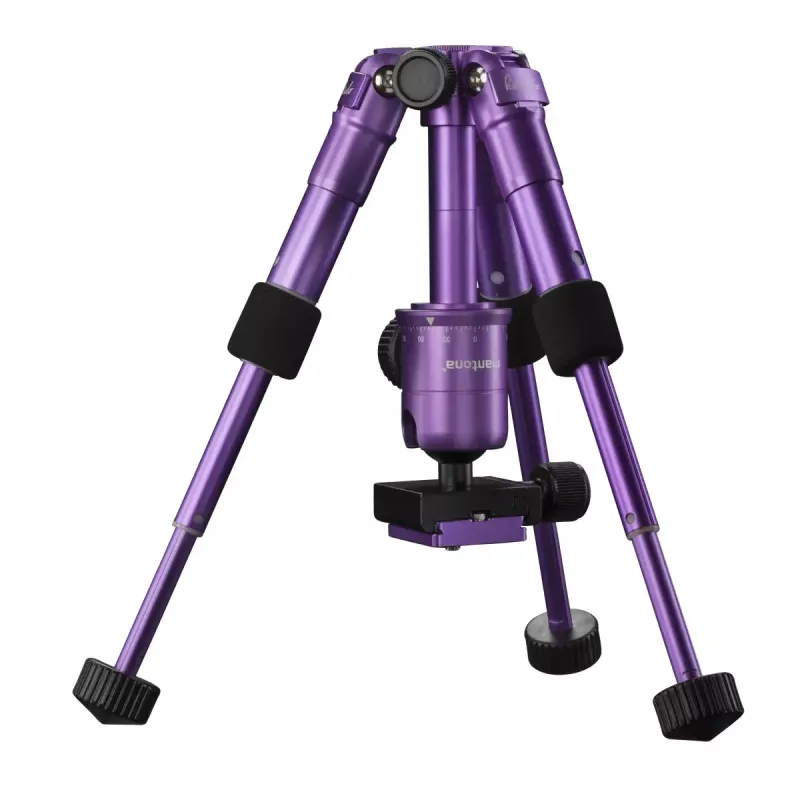Tripé Mantona 21188 para câmaras digitais/cinema 3 pernas roxo