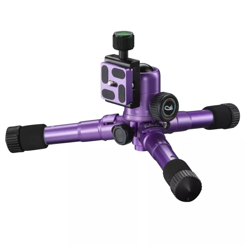 Tripé Mantona 21188 para câmaras digitais/cinema 3 pernas roxo