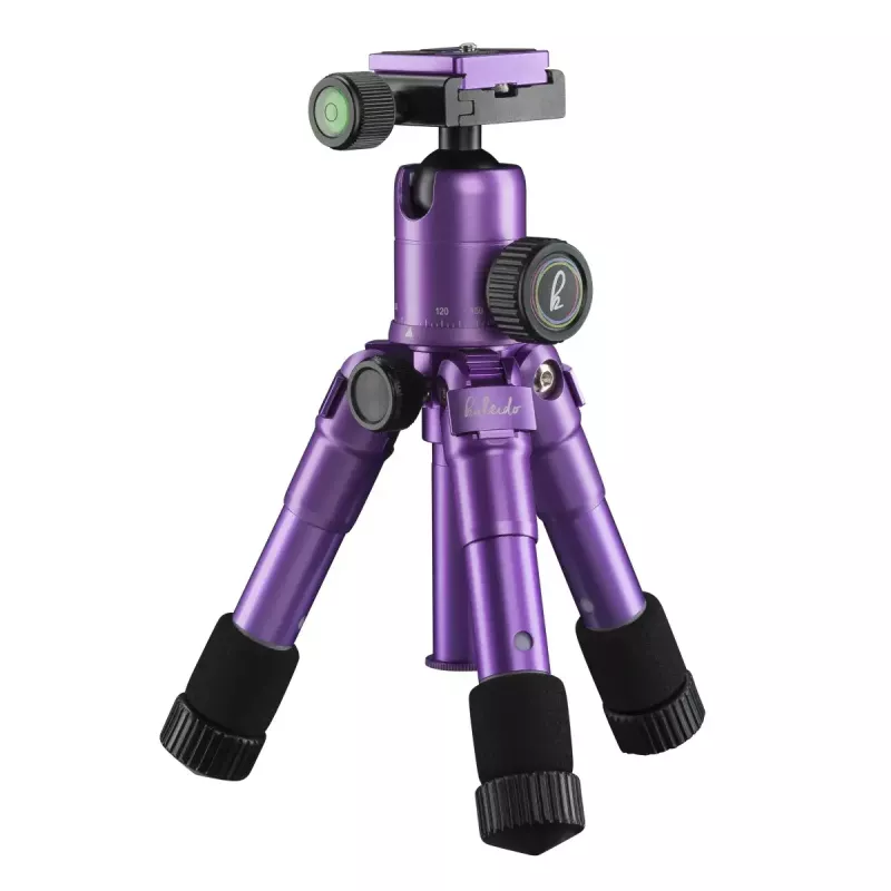 Tripé Mantona 21188 para câmaras digitais/cinema 3 pernas roxo