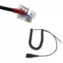 Cabo RJ GEQUDIO compatível com Yealink Snom Avaya Grandstream WA9402