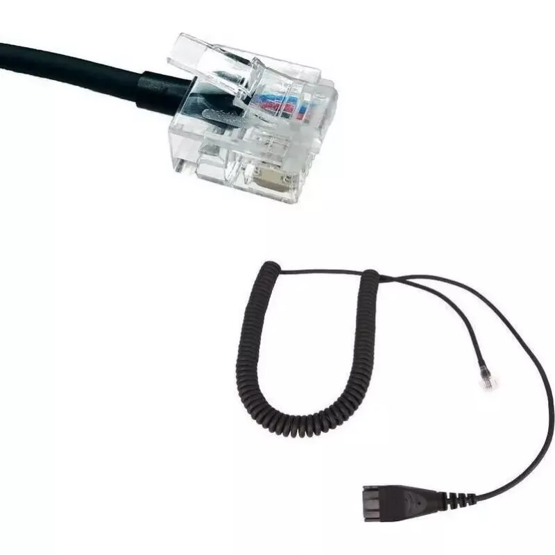 Cabo RJ GEQUDIO compatível com Unify OpenStage/OpenScape WA9404 – cabo com fichas RJ para headsets de telefonia