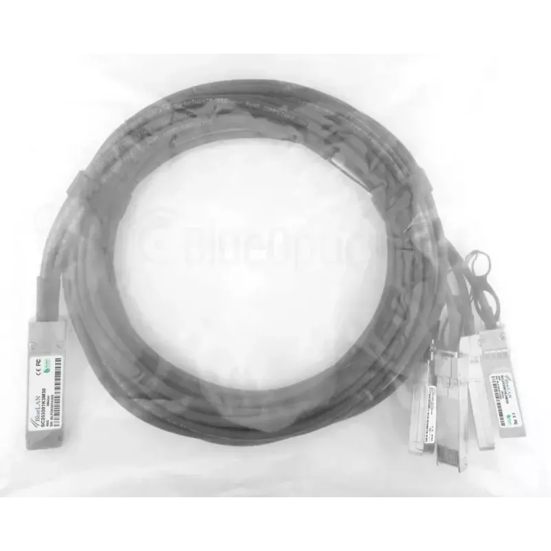Cabo de rede BlueOptics 721064-B21-BL QSFP 4xSFP+ InfiniBand 3m preto