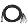 Cabo InfiniBand/fibra ótica BlueOptics 5 m QSFP 4xSFP+ preto