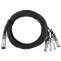 Cabo InfiniBand/fibra ótica BlueOptics 5 m QSFP 4xSFP+ preto