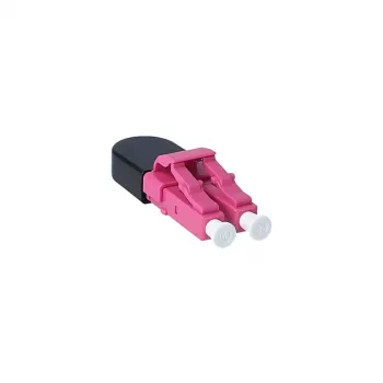 Adaptador de fibra ótica LC BlueOptics BOLBLCOM4 preto rosa