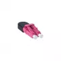 Adaptador de fibra ótica LC BlueOptics BOLBLCOM4 preto rosa
